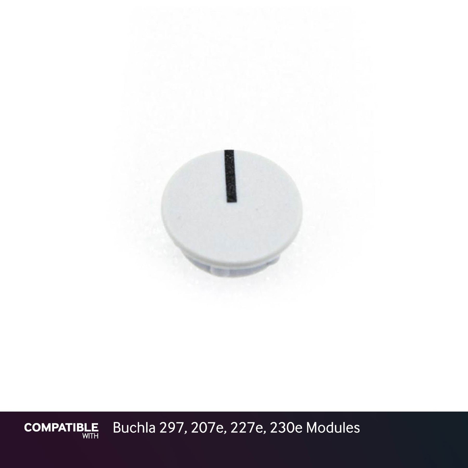 12mm Gray Knob Cap with Line for Buchla 297, 207e, 227e, 230e Modules
