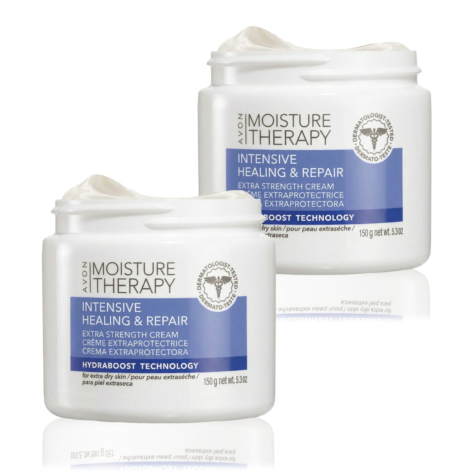 Avon Moisture Therapy Intensive Healing Repair Extra Strength Cream 5.3oz 2 Pack