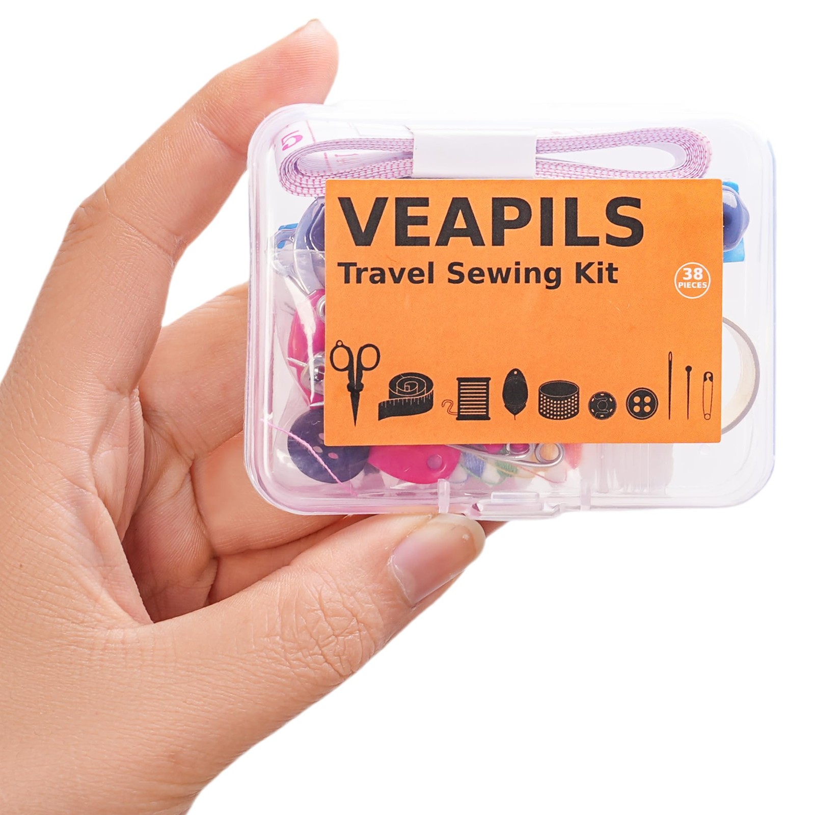 Travel Sewing Kit, Mini Kit Size with Multicolor Nine Colors