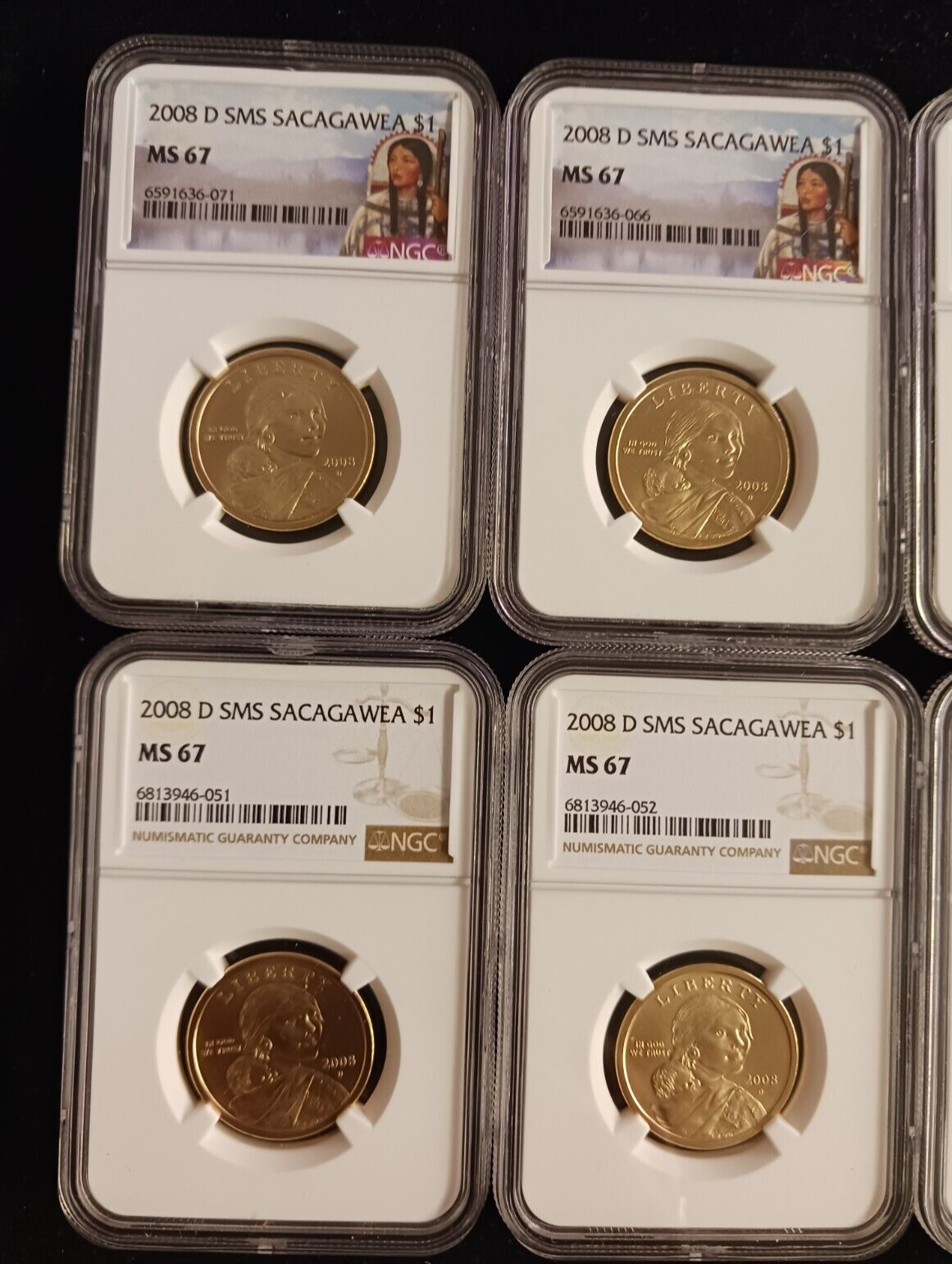 2008(D) SMS NGC MS 67 Sacagawea Dollar Coin