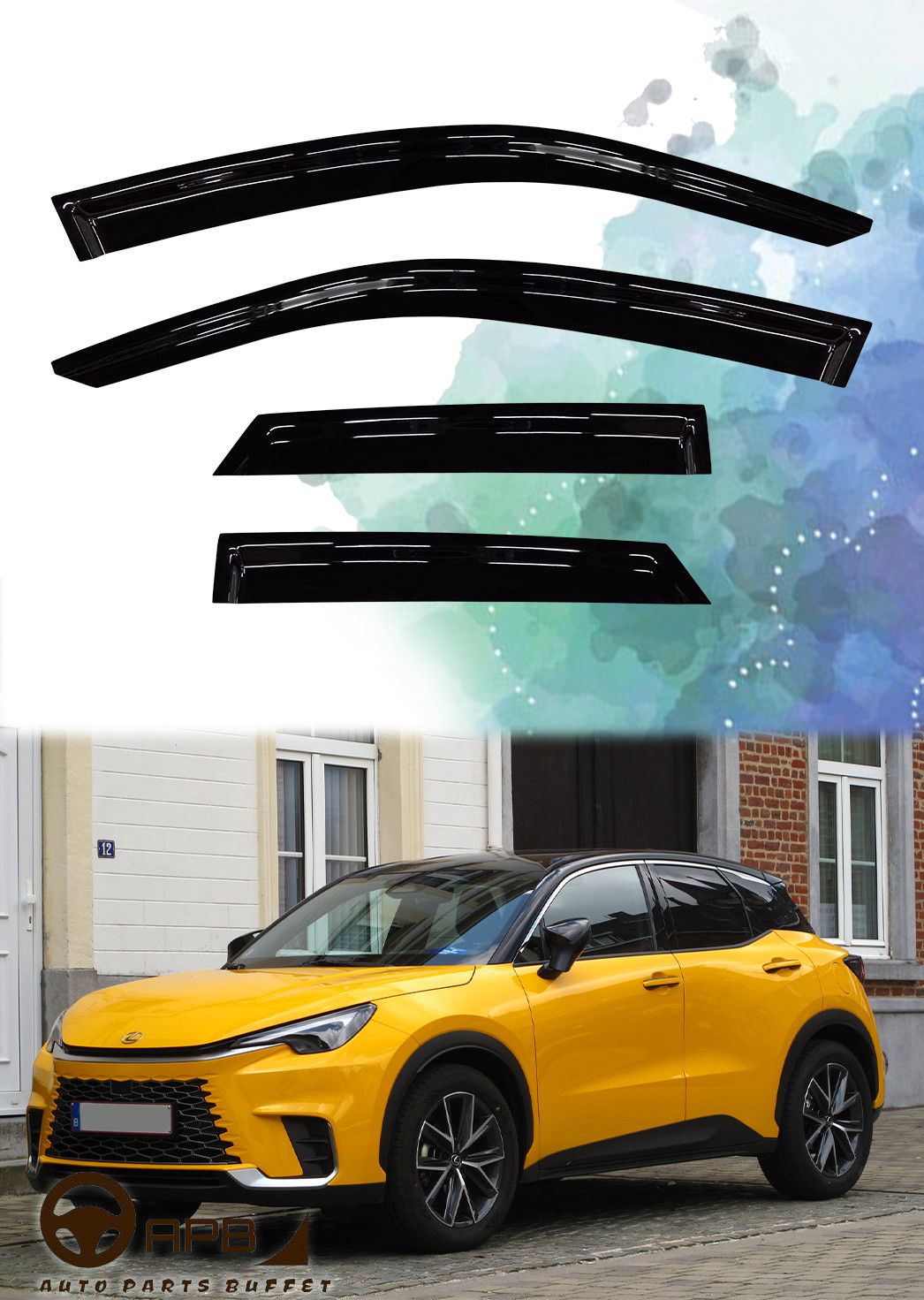For Lexus LBX 2024-ON Deflector Window Visors Guard Vent Weather Shield