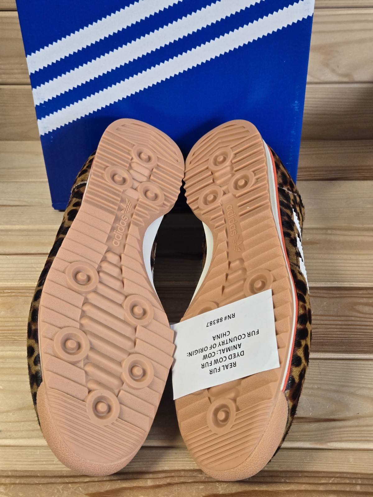 Adidas SL 72 OG Leopard Print Dark Brown JI0189 US Woman's Size 6.5