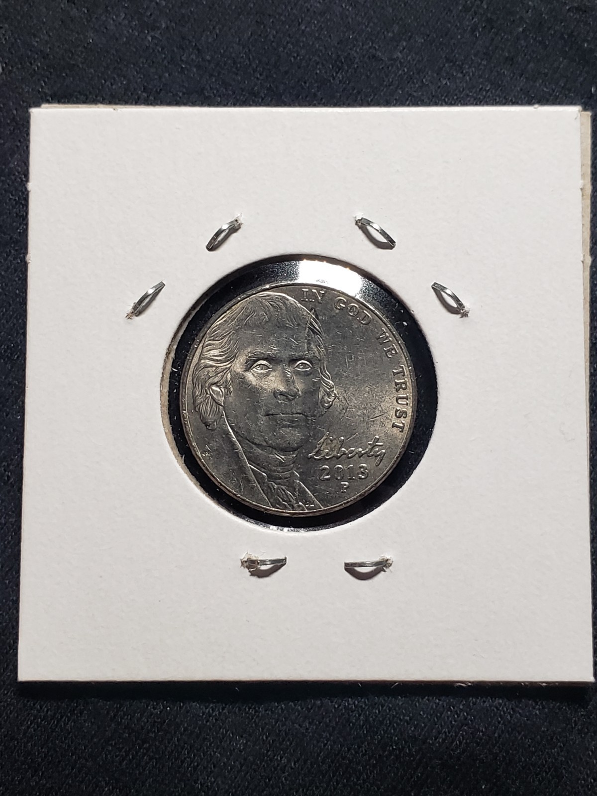 2013 P Jefferson Nickel Strong Reverse Die Crack Error Check out the photos