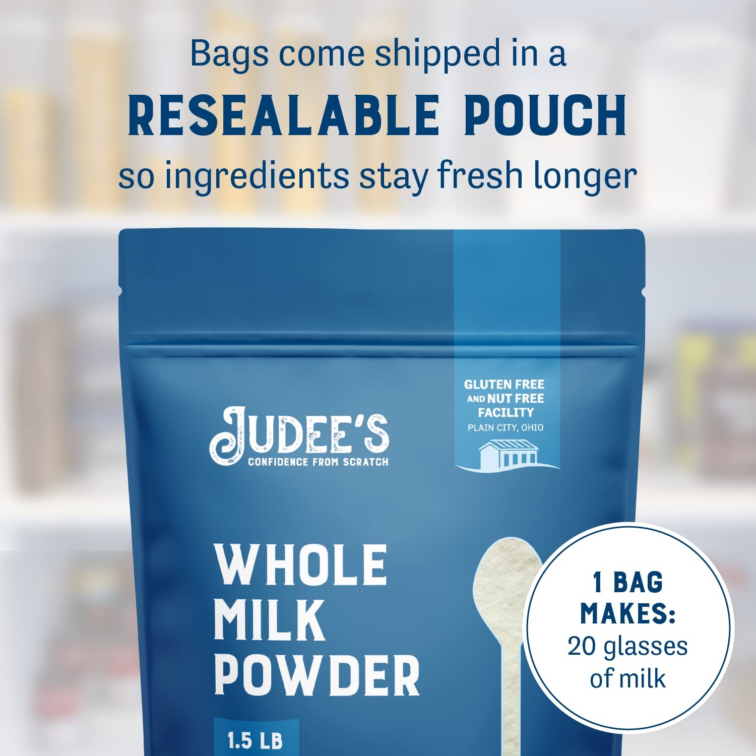 Gluten Free Powdered Milk for Baking Cooking
