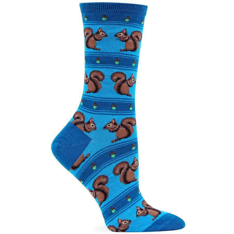 HOT SOX SQUIRRELS Acorns SOCKS - NEW with tags - squirrel socks