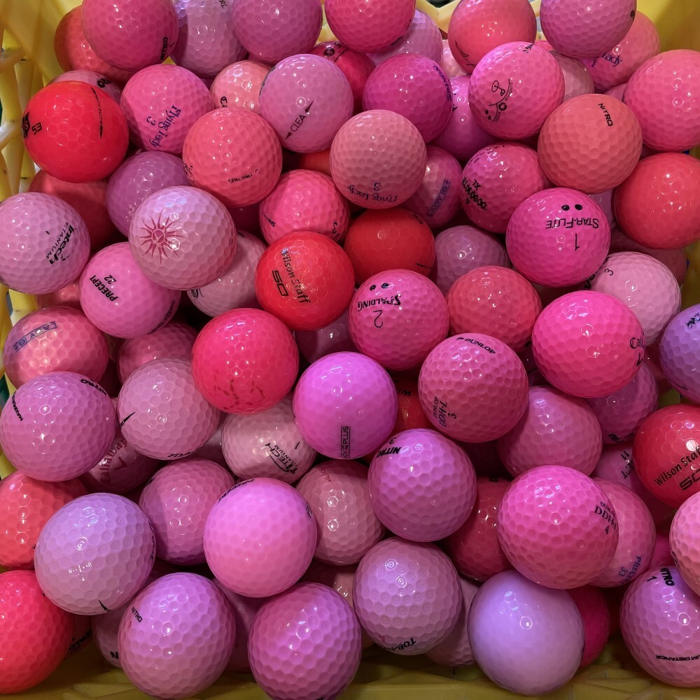 Assorted Brands Pink Mix AAAA Near Mint 36 Used Golf Balls 4A