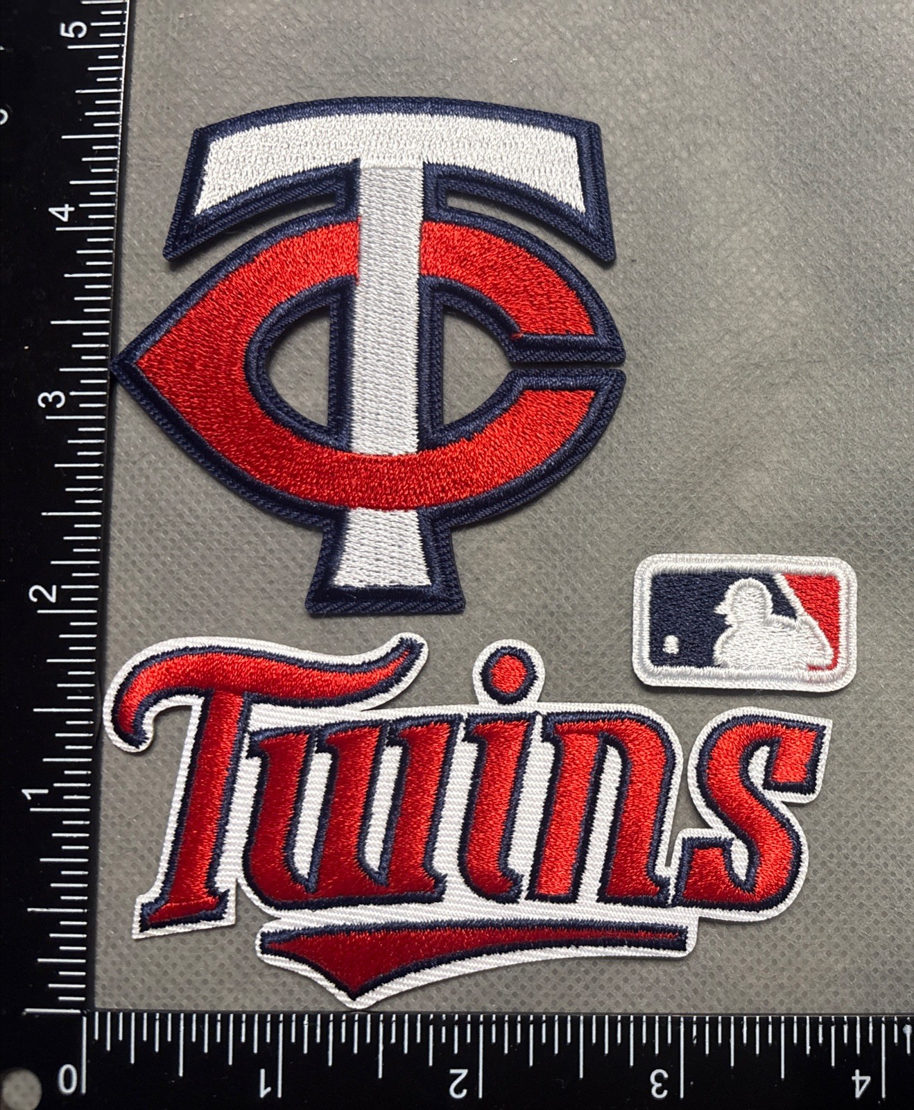 MINNESOTA TWINS LOT SET OF 3 MLB BASEBALL IRON ON PATCHES