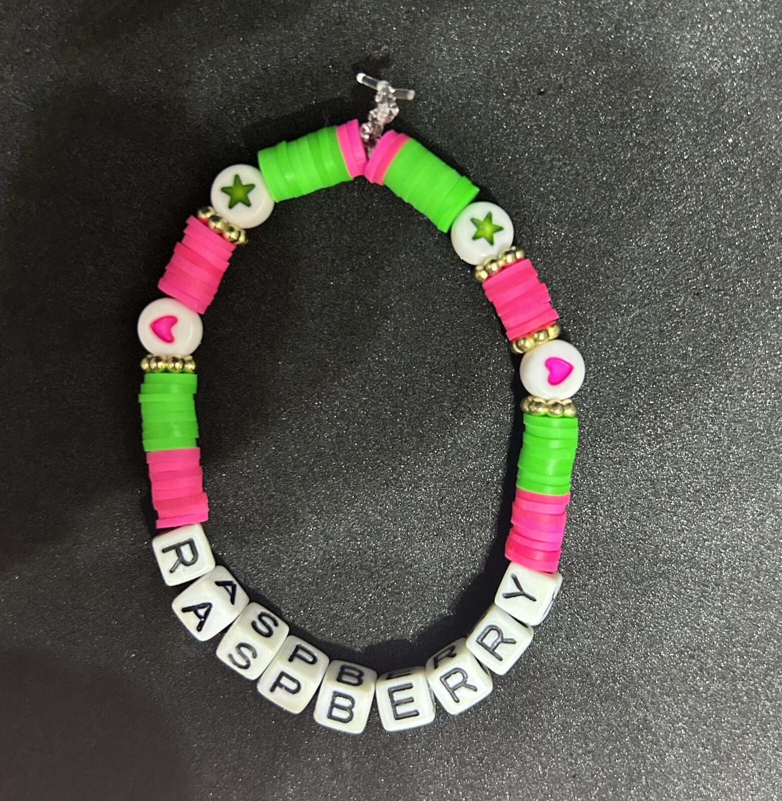 Raspberry (Strawberry Shortcake) Heishi Bracelet