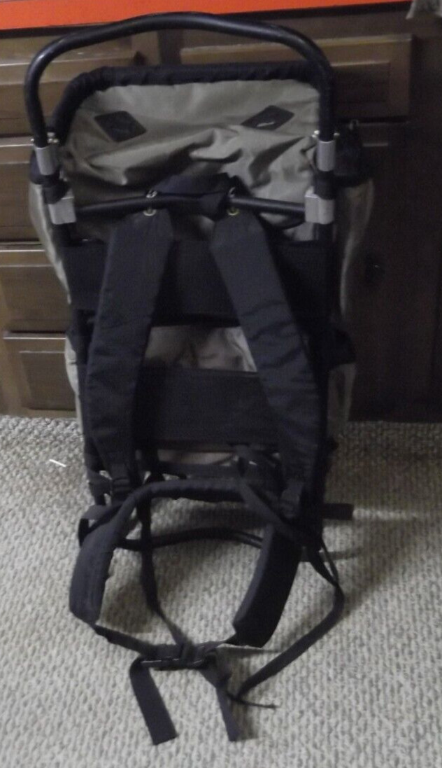 VTG HIGH ADVENTURE LT GREEN CANVAS EXTERNAL ALUMINUM FRAME HIKING BACKPACK