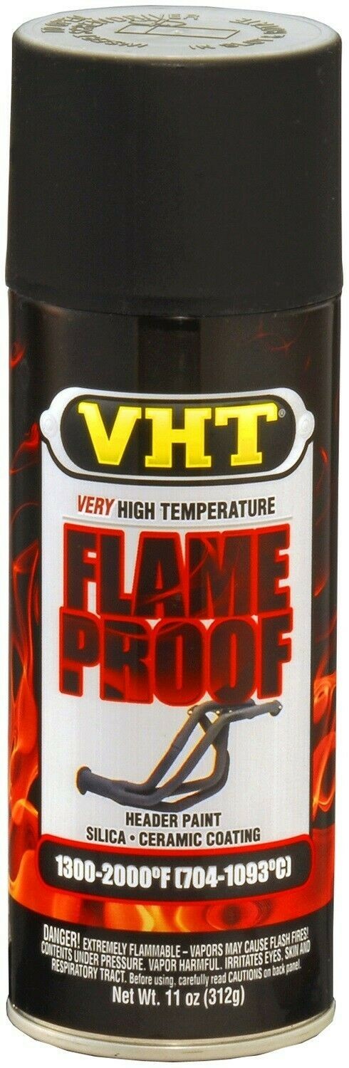 VHT SP102 FLAT BLACK FLAMEPROOF Hi-Heat Paint BUY 2 and Save $