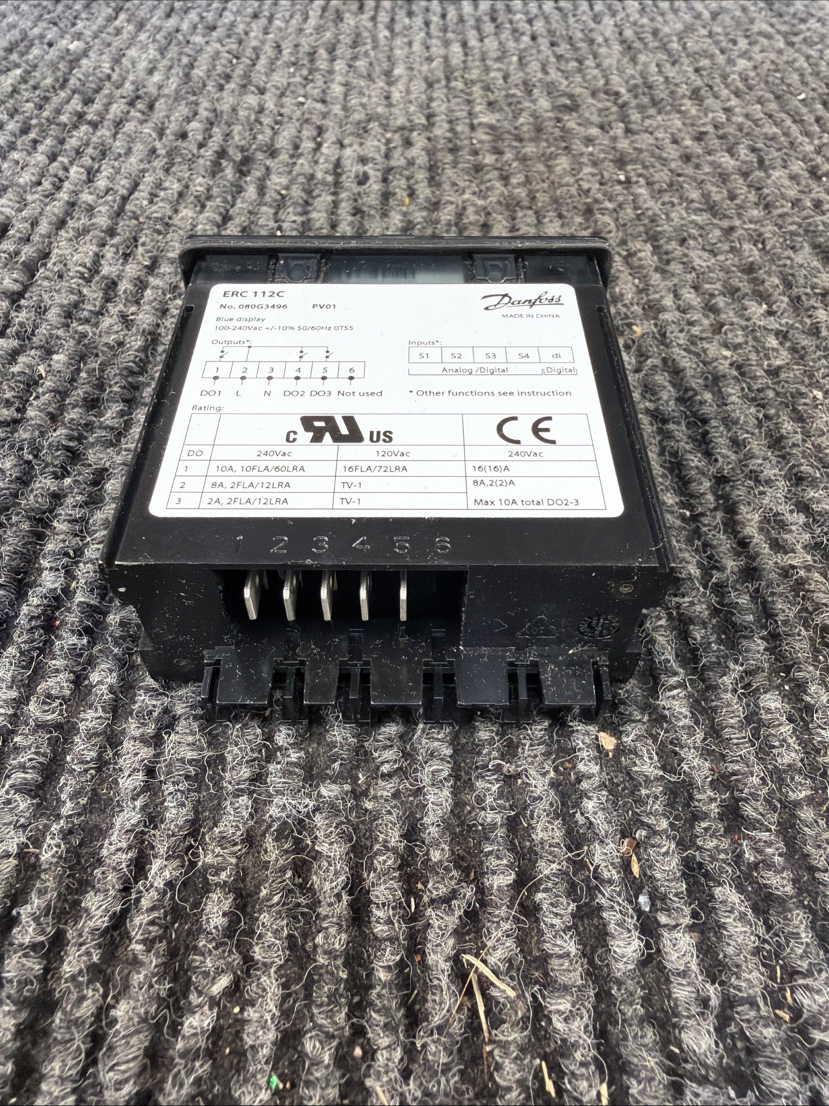 Danfoss ERC 112C Electronic Refrigeration Control Unit No. 080G3494