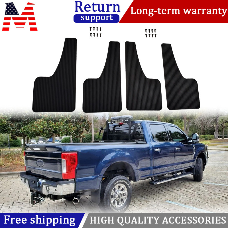 For Ford F-250 Super Duty 4Pcs Rally Mud Flaps Splash Guard Mudguard Mudflap