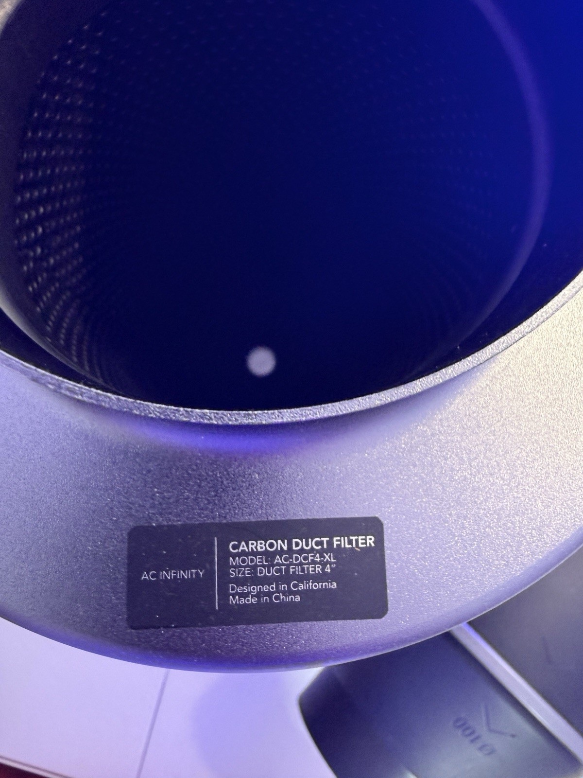 ac infinity carbon duct filter ac dcf4-xl