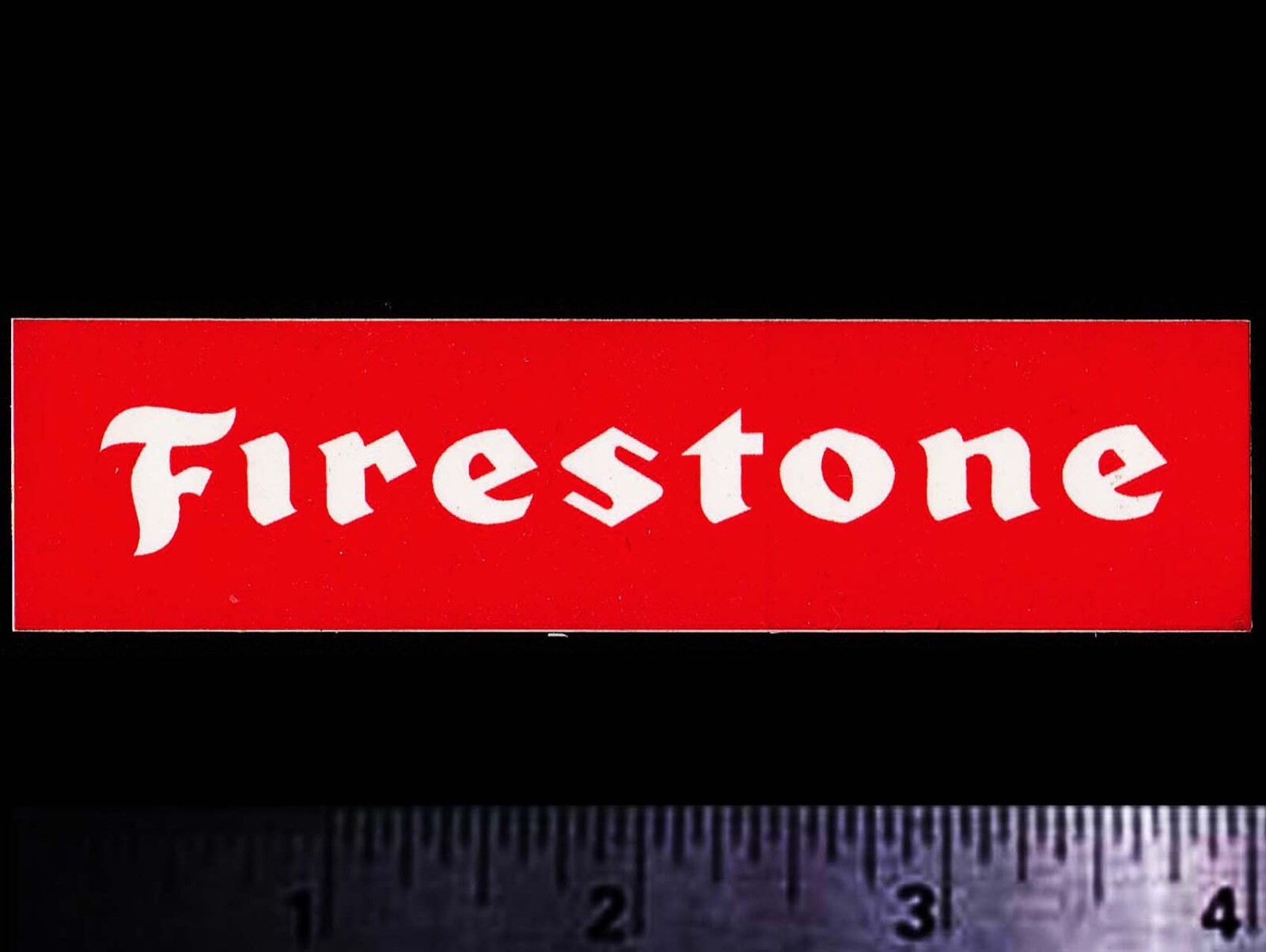 FIRESTONE - Original Vintage 1970's 80's Racing Decal/Sticker - 4 inch size