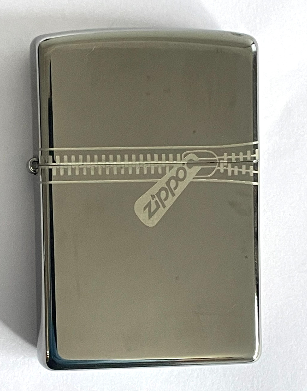 🔥 (New) ZIPPO LIGHTER - 2008 "Zipper" BLACK ICE FINISH Boxed & Unfired