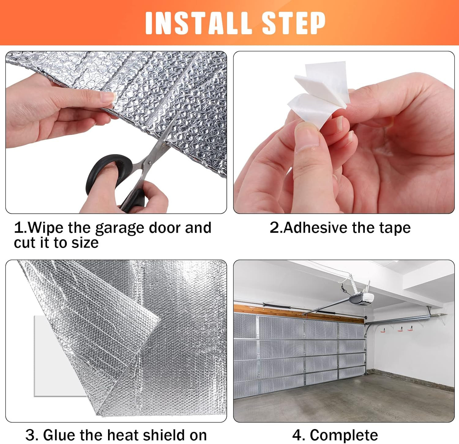 16 P Garage Door Insulation Kit Double Bubble Insulation Panels Reflective Alumi