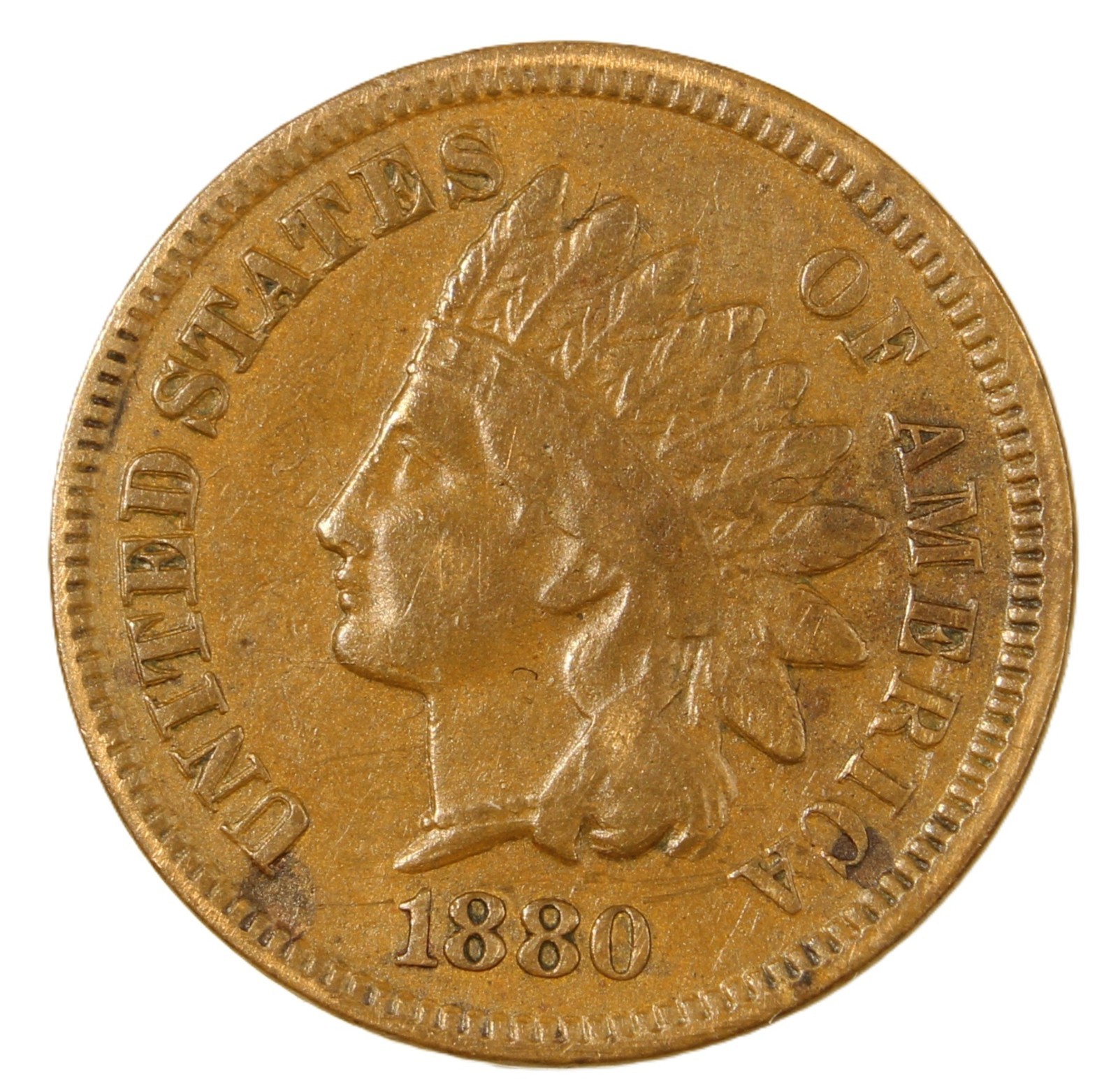 1880 1C BN Indian Cent- Choice VF-SMH989