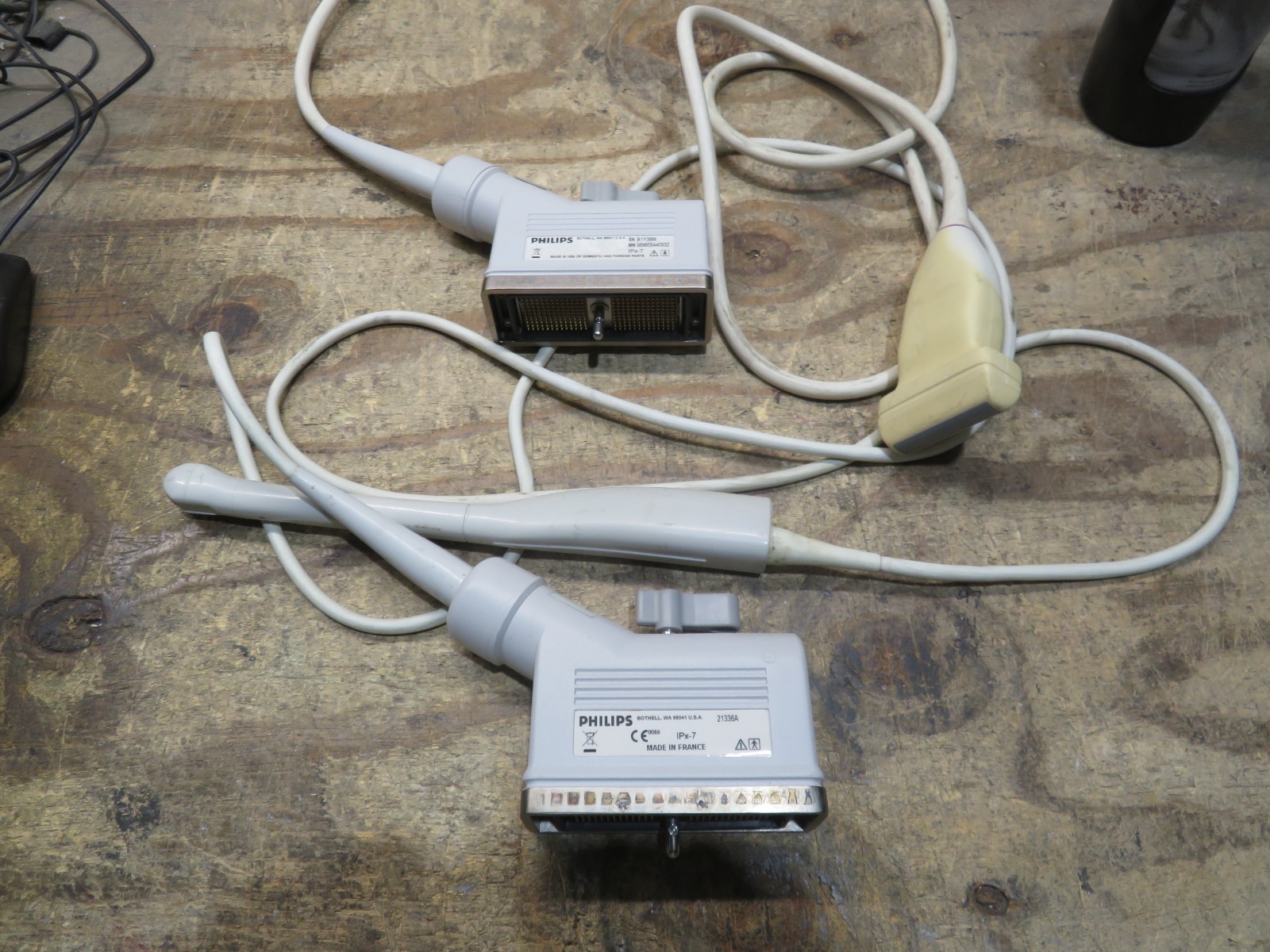 LOT OF PHILIPS ULTRASOUND TRANSDUCER E6509 L12-5 50 IPX-7 PROBE WAND