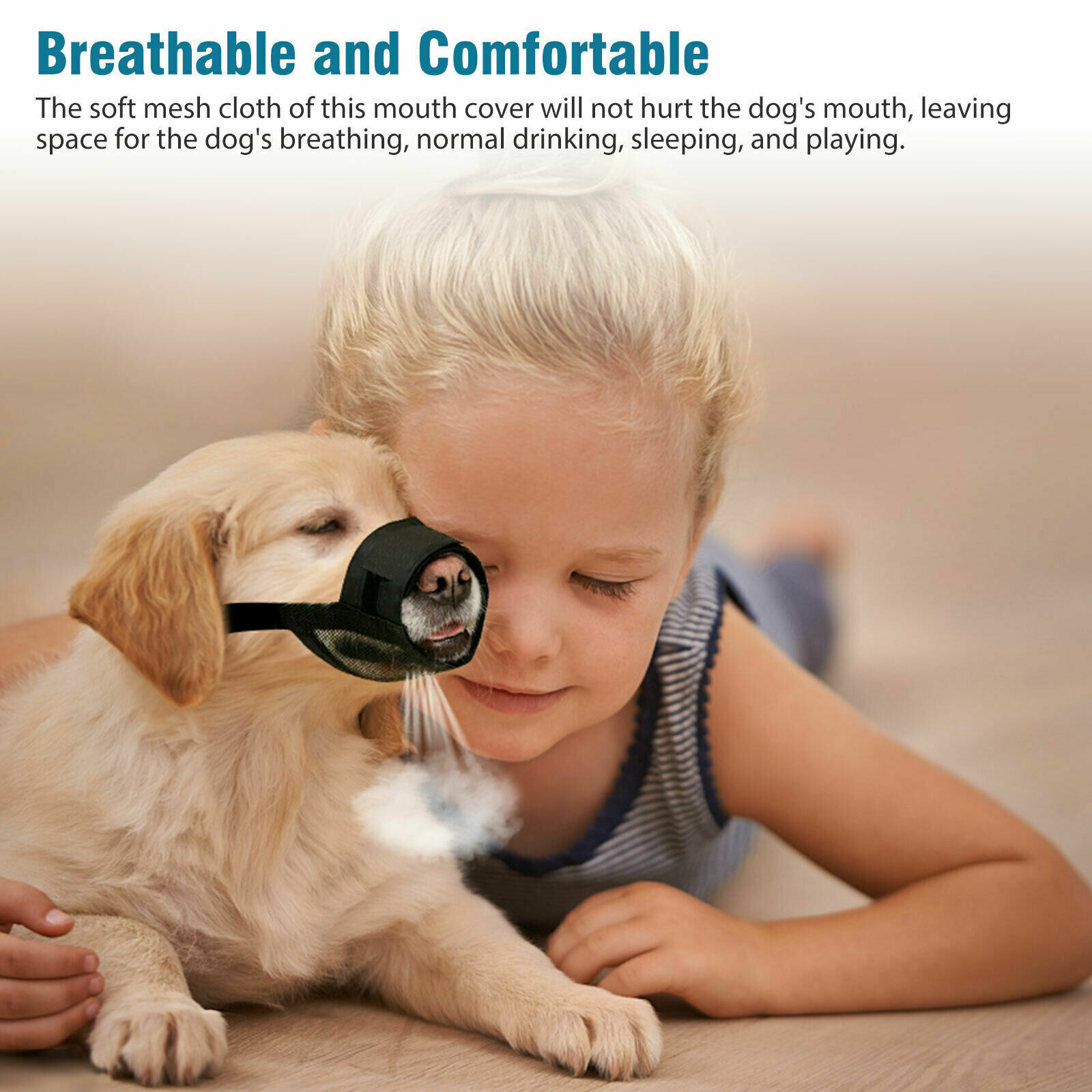 New Dog Muzzle Anti Stop Bite Barking Chewing Mesh Mask Training Pet Small Large