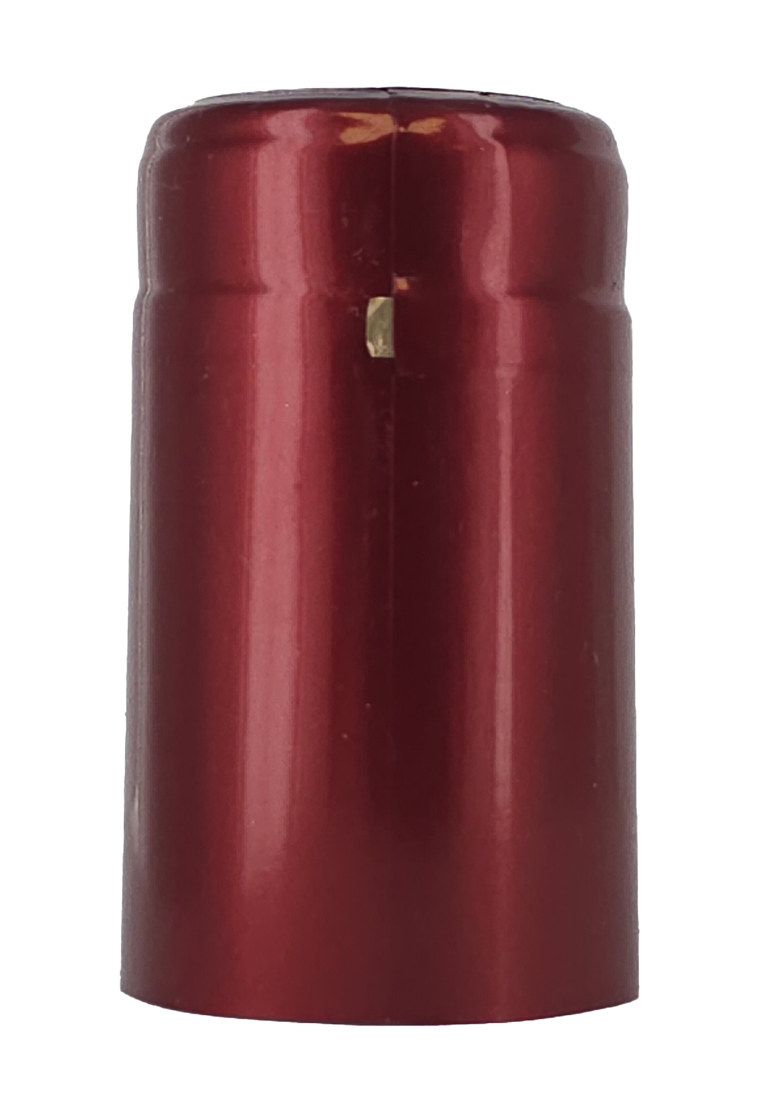 PVC Heat Shrink Capsules W/Tear Tabs-60 Count(Metallic Solid Ruby Red)