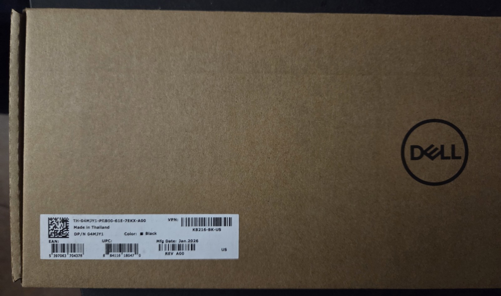 Dell KB216-BK-US Wired Keyboard - Black