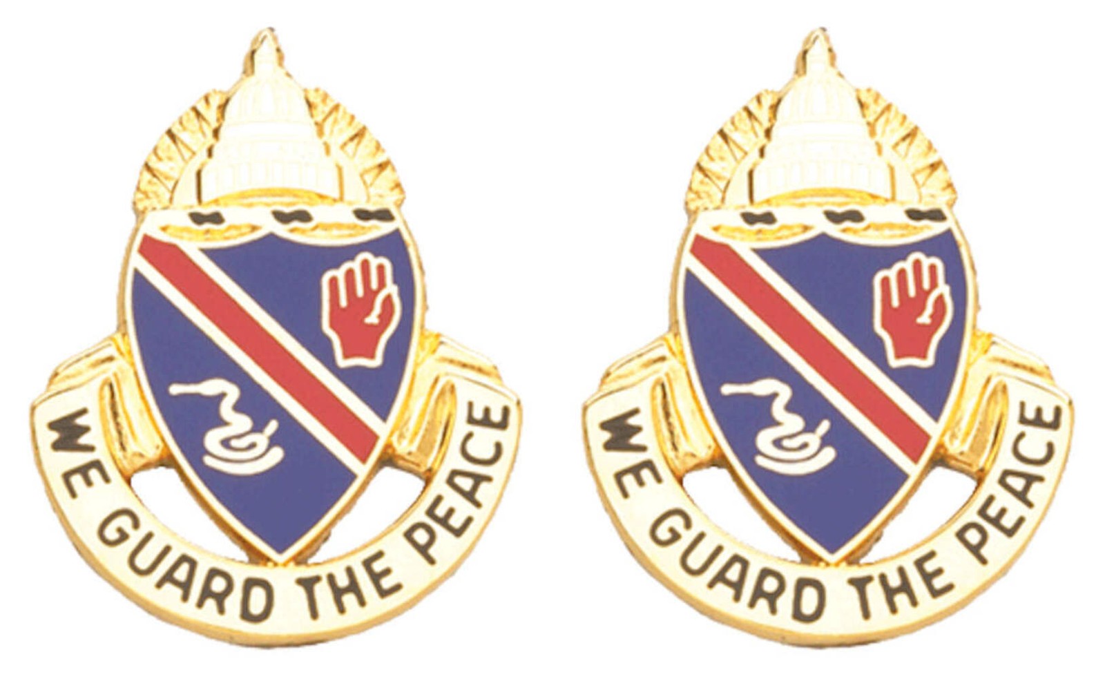 372nd MP BATTALION Distinctive Unit Insignia - Pair