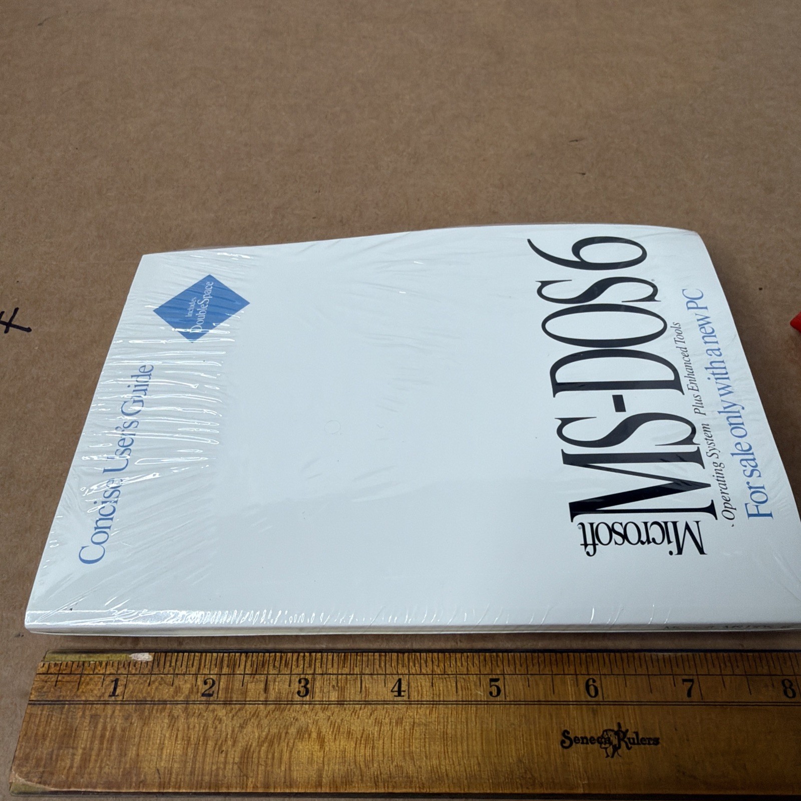 Vintage Microsoft MS-DOS 6.2 Concise User’s Guide 3.5" w/ COA New Sealed