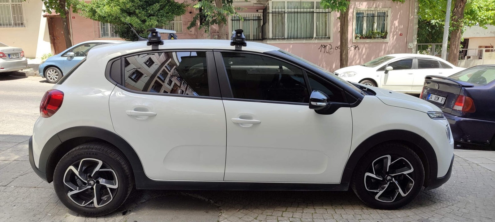 For Citroen C3 B618 2016-2025 Roof Rack System, Aluminium Cross Bar, Normal Roof