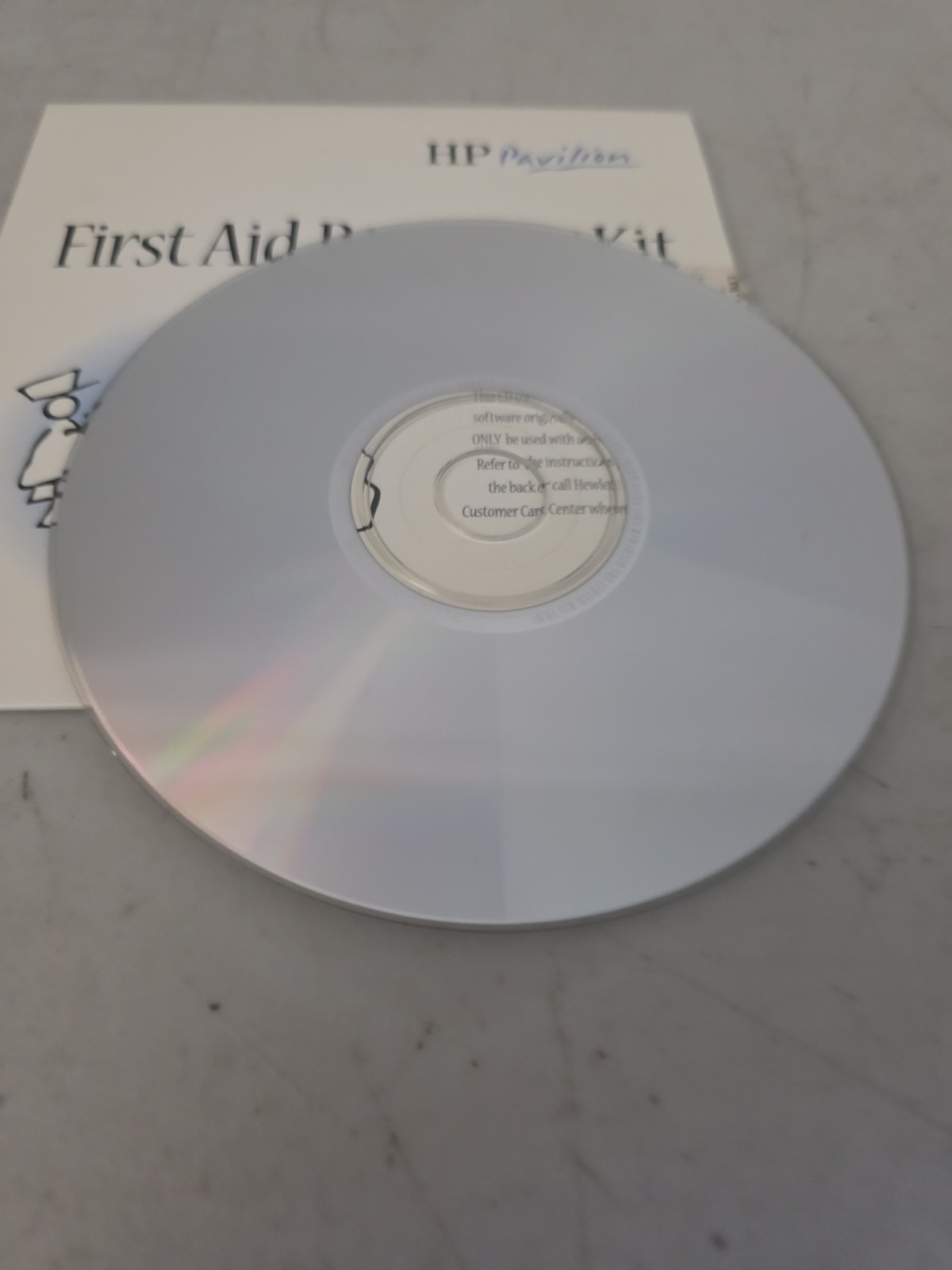 HP Pavilion First Aid Recover Kit - CD