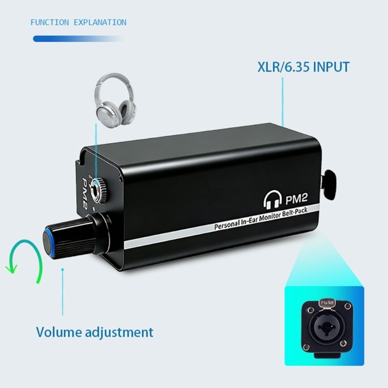 Accurate Controllers Headphone Amplifier For Headphones in Ear Monitors