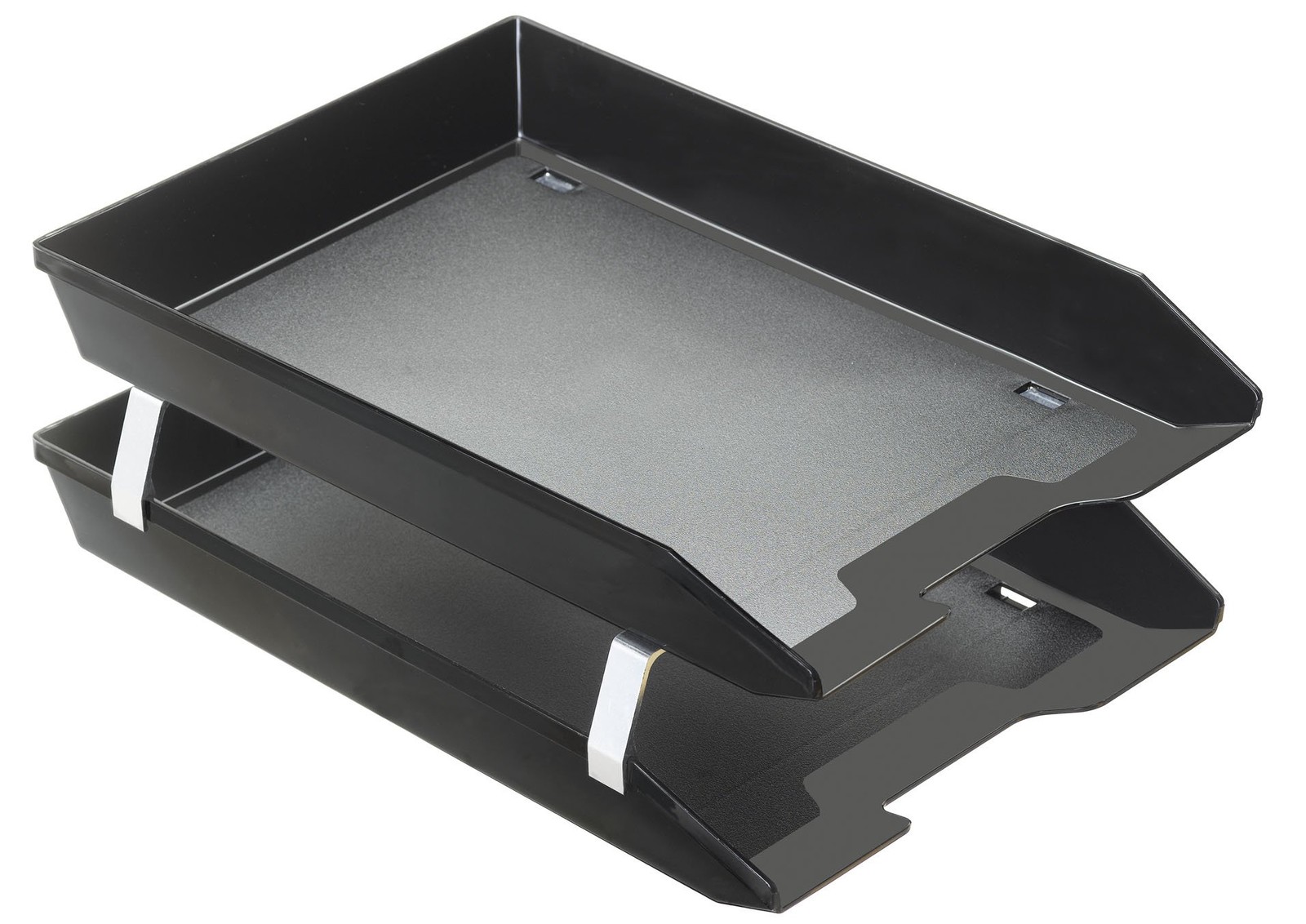 Facility 2 Tier Letter Tray Front Load Letter Size/A4 Desktop File Organizer ...
