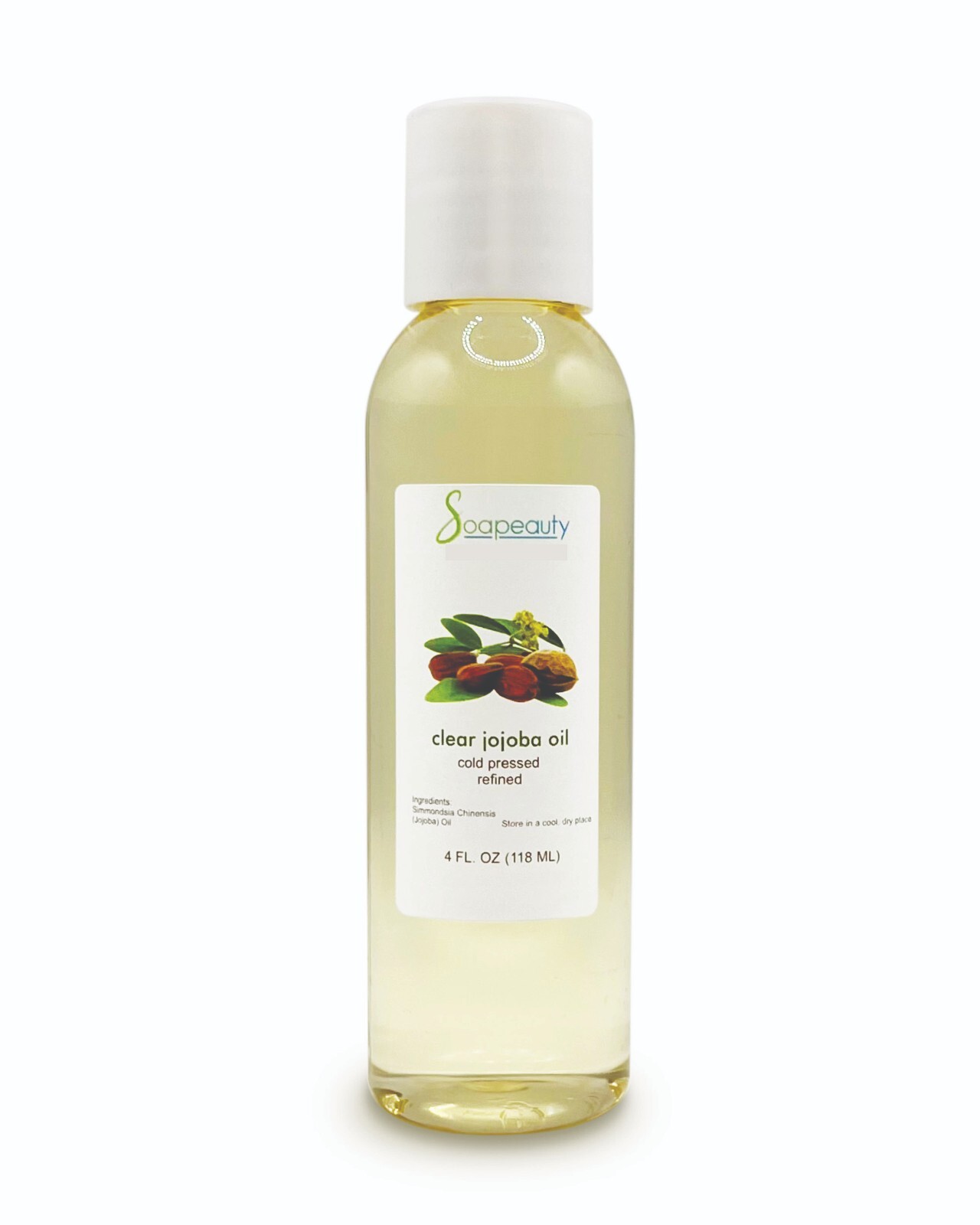 Jojoba Oil Clear 100% Pure & Natural Cold Pressed Refined 4 fl oz