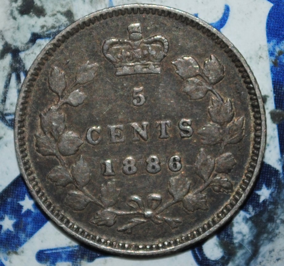 1886 Canada 5 Cents {{{D193