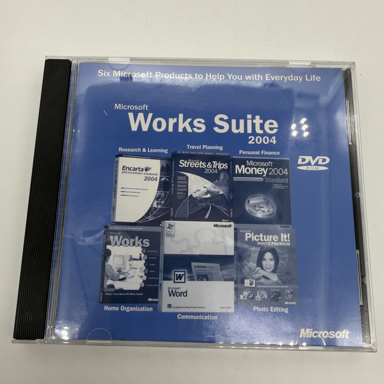 Microsoft Works Suite 2004 Software Disc w/ License Key