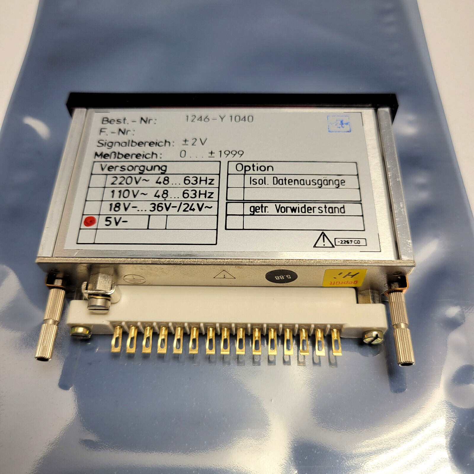 6625-12-337-8266 Voltmeter 6625123378266  DIGEM FF1 D