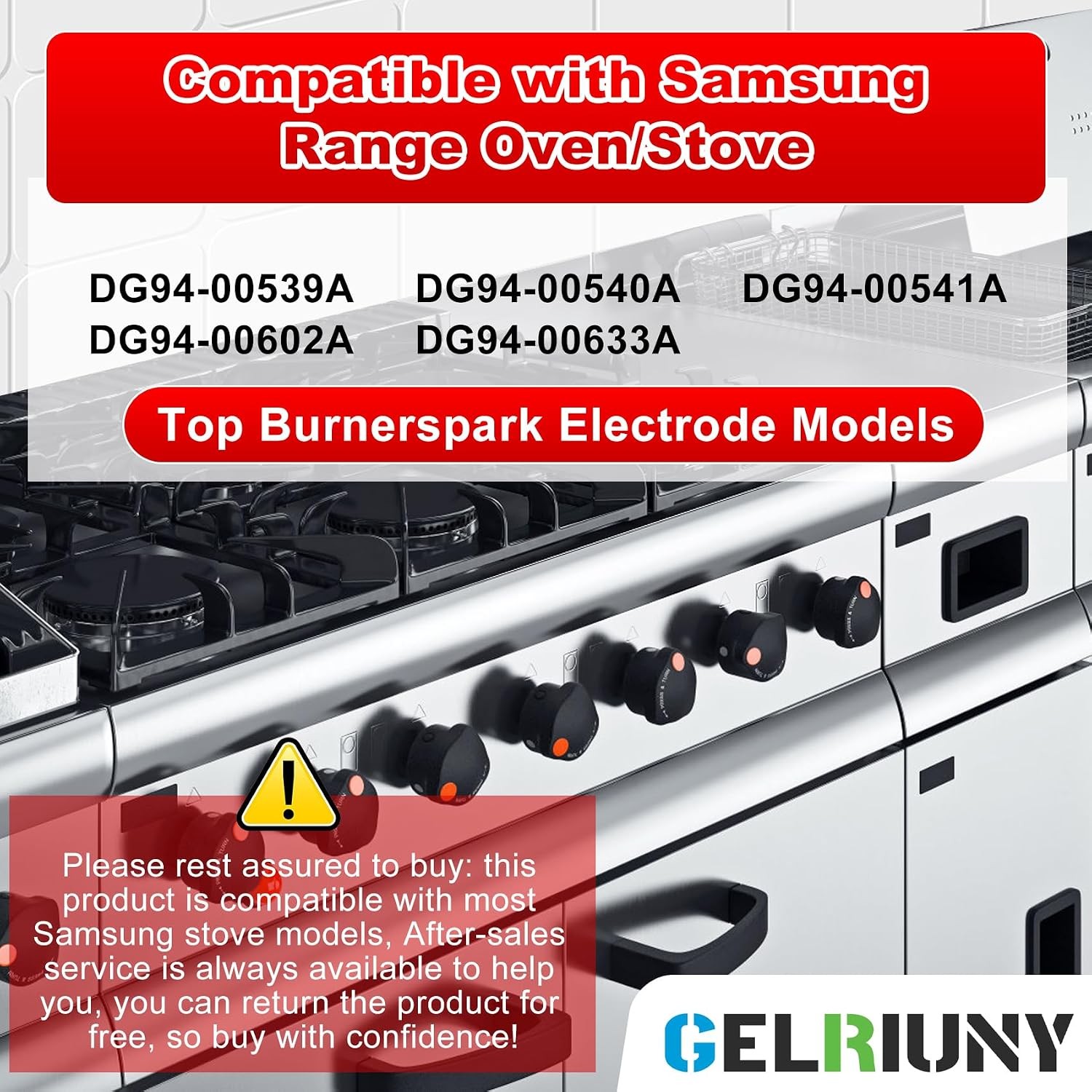 2026 Upgrade DG94-00540A Compatible with Samsung Range Surface Burner Igniter El