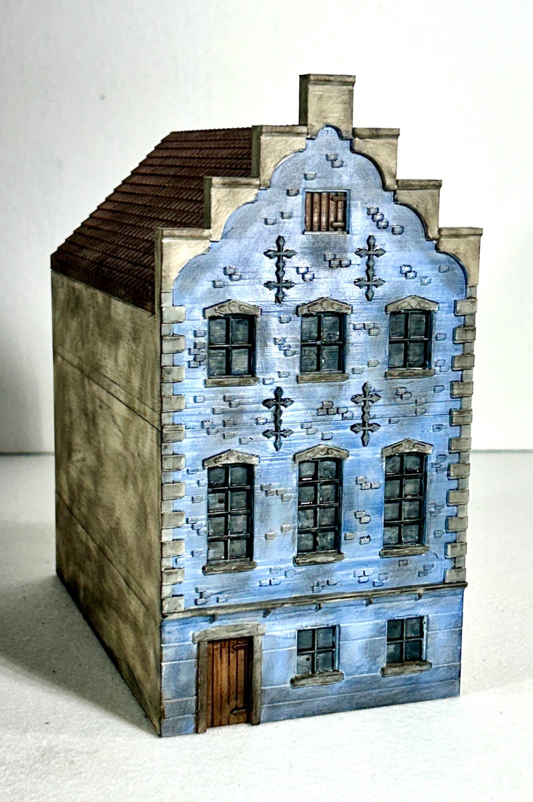 28mm WWII European Market Building – Townhouse Bolt Action Terrain 1/56 Normandy