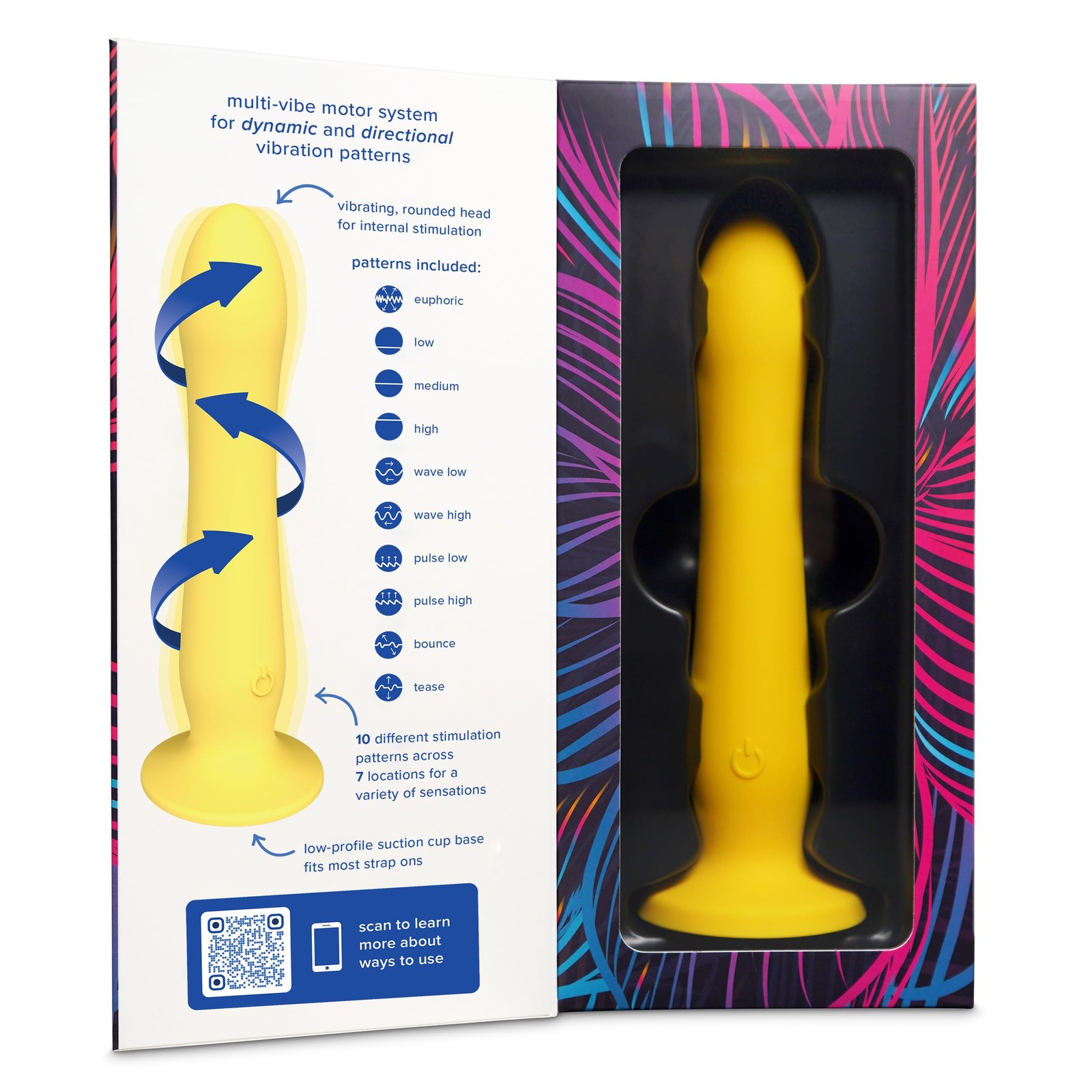 plusOne Realistic Dildo Vibrator with Suction Cup