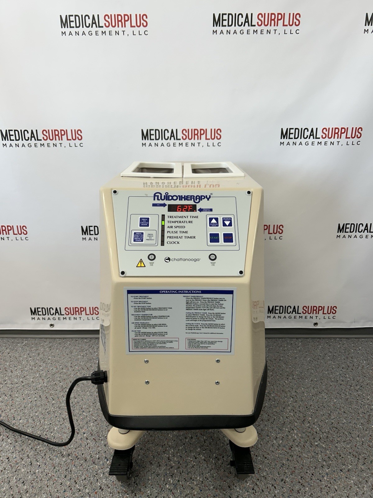 Chattanooga FLU115D Fluidotherapy Double Extremity Dry Heat Therapy Unit