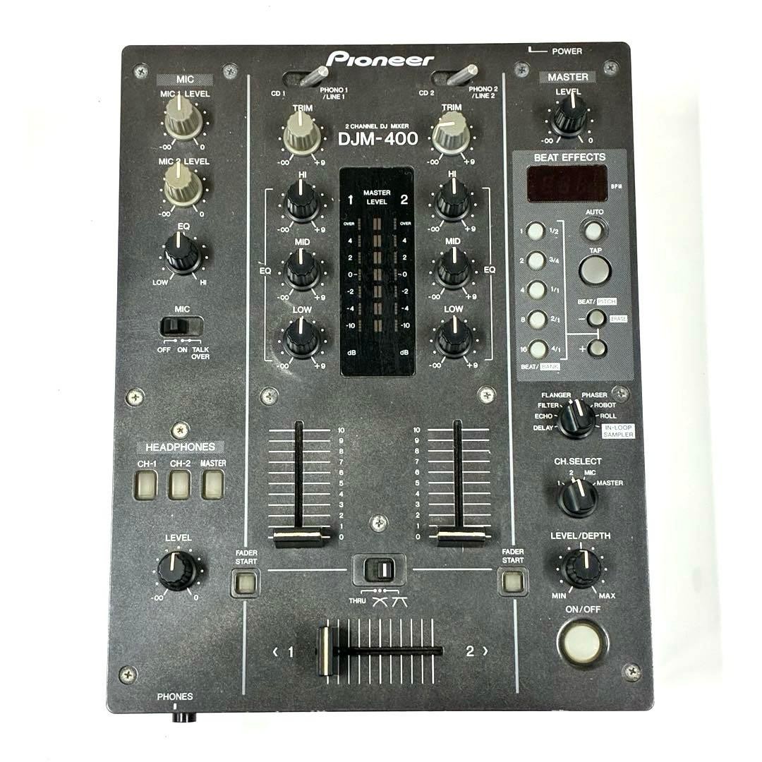 Pioneer DJM-400 2-Channel DJ Mixer Digital Effector Tested Working Japan