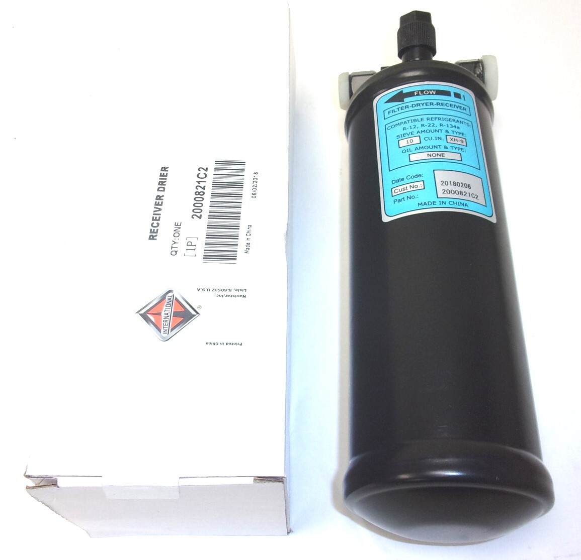 2000821C2 NEW OEM INTERNATIONAL RECEIVER DRIER R134A 2000821C1 1693117C1