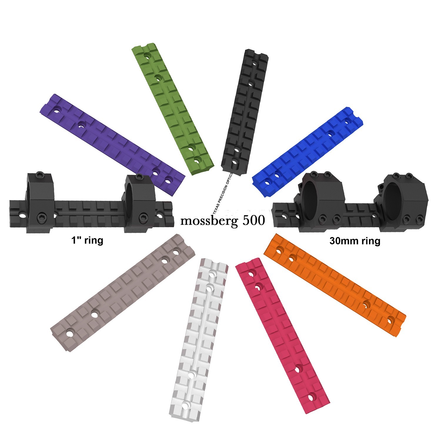 Mossberg 500/590 Series Picatinny/Weaver Rail Mount 13 Slots Scope base rail