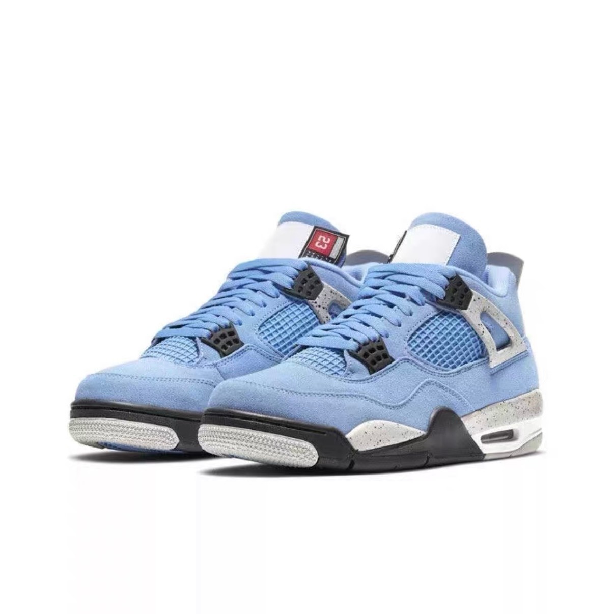 New Nike Air Jordan 4 "University Blue" Retro Basketball Shoes Men's Mid Top
