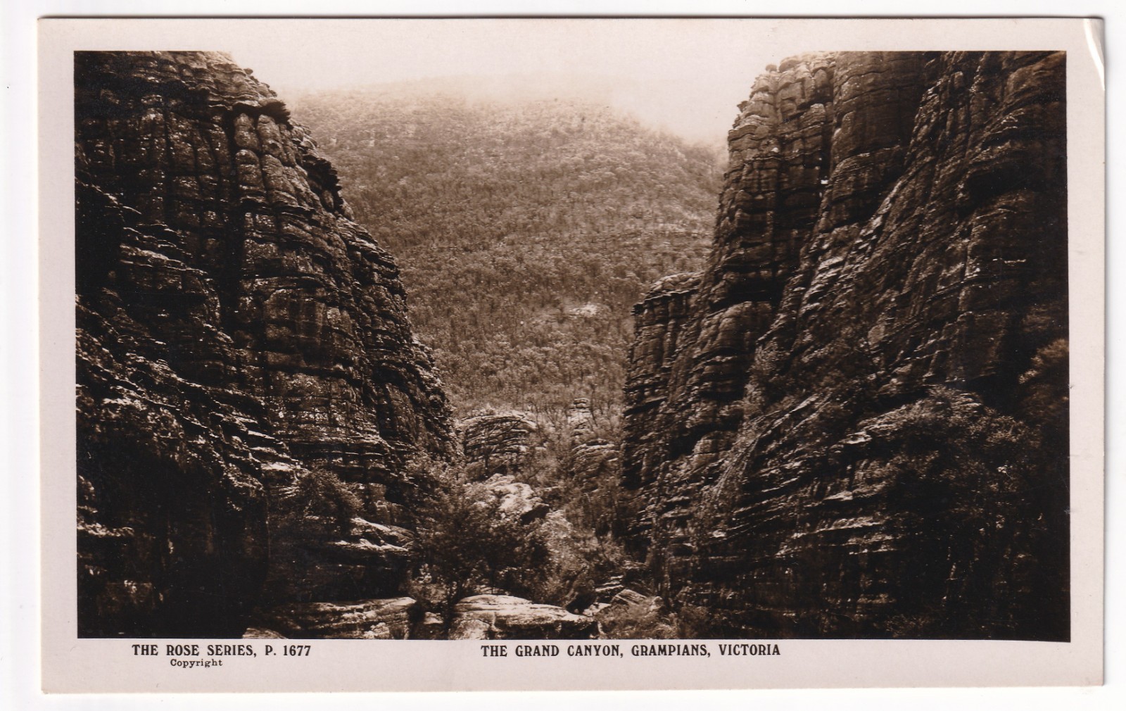 VPC5) Victoria RPPC, The Grand Canyon, Grampians, VIctoria, Unused