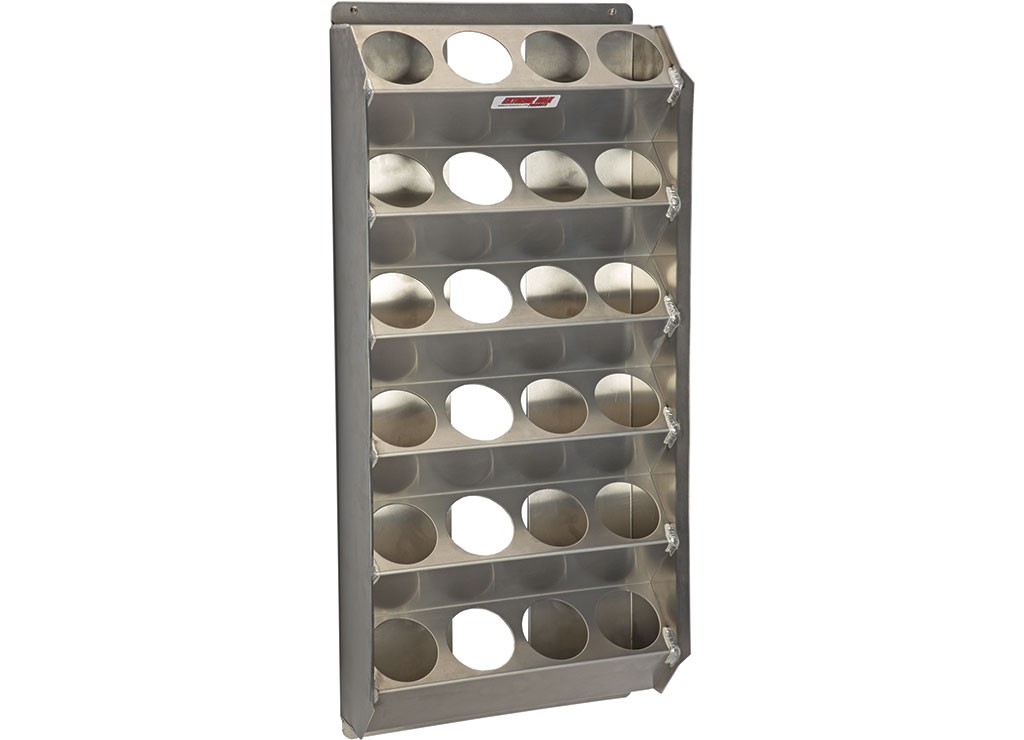 Extreme Max 5001.6225 Wall-Mount Angled Aerosol Storage Rack - 24-Can Capacity