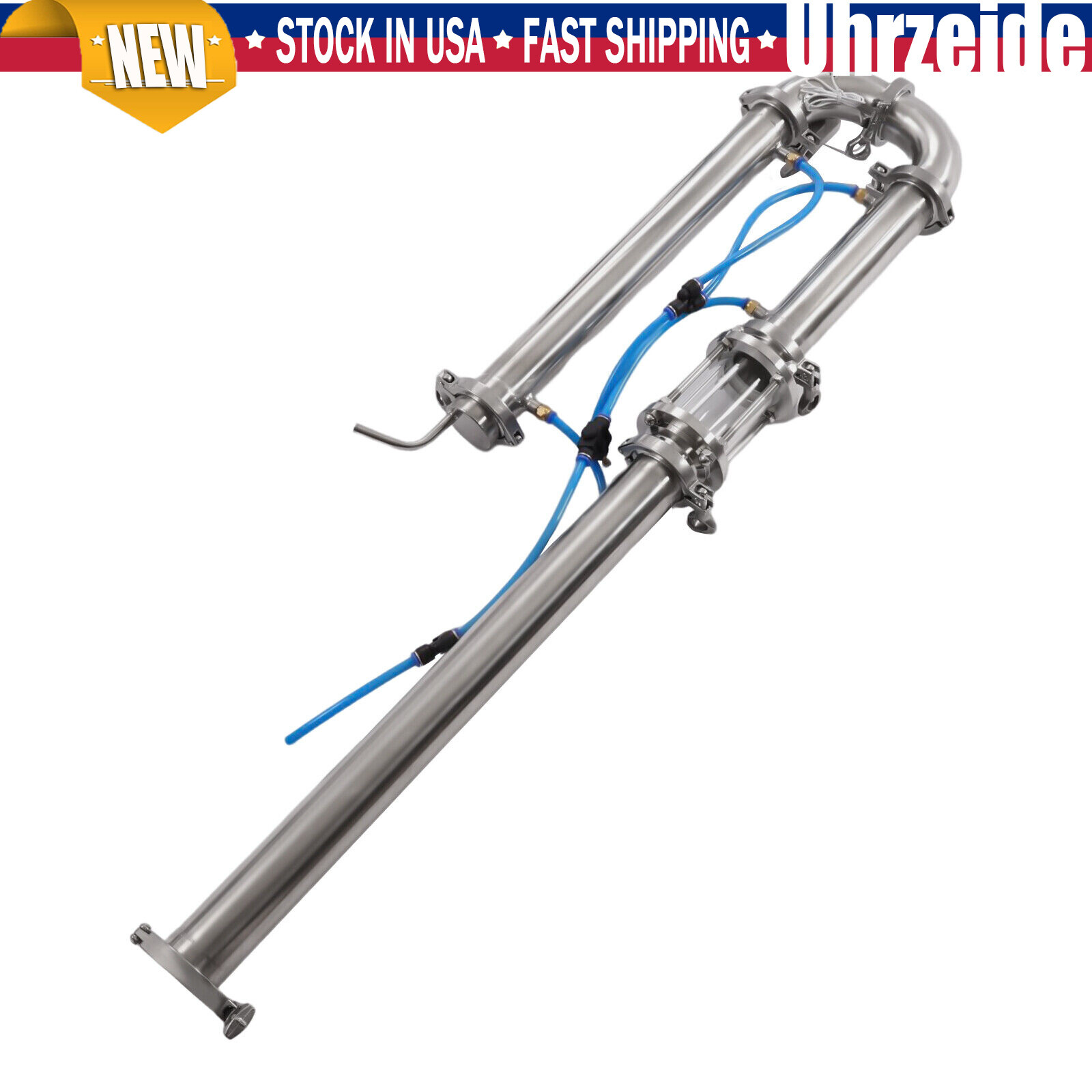 2"inch Stainless Still Moonshine Reflux Distilling Column Brew Wine Making Tool