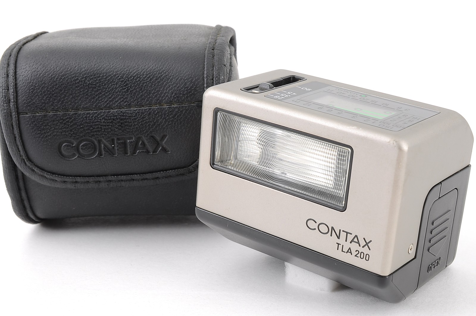 [ Top MINT w/ Case ] Contax TLA200 Silver Shoe Mount Flash For G1 G2 From JAPAN