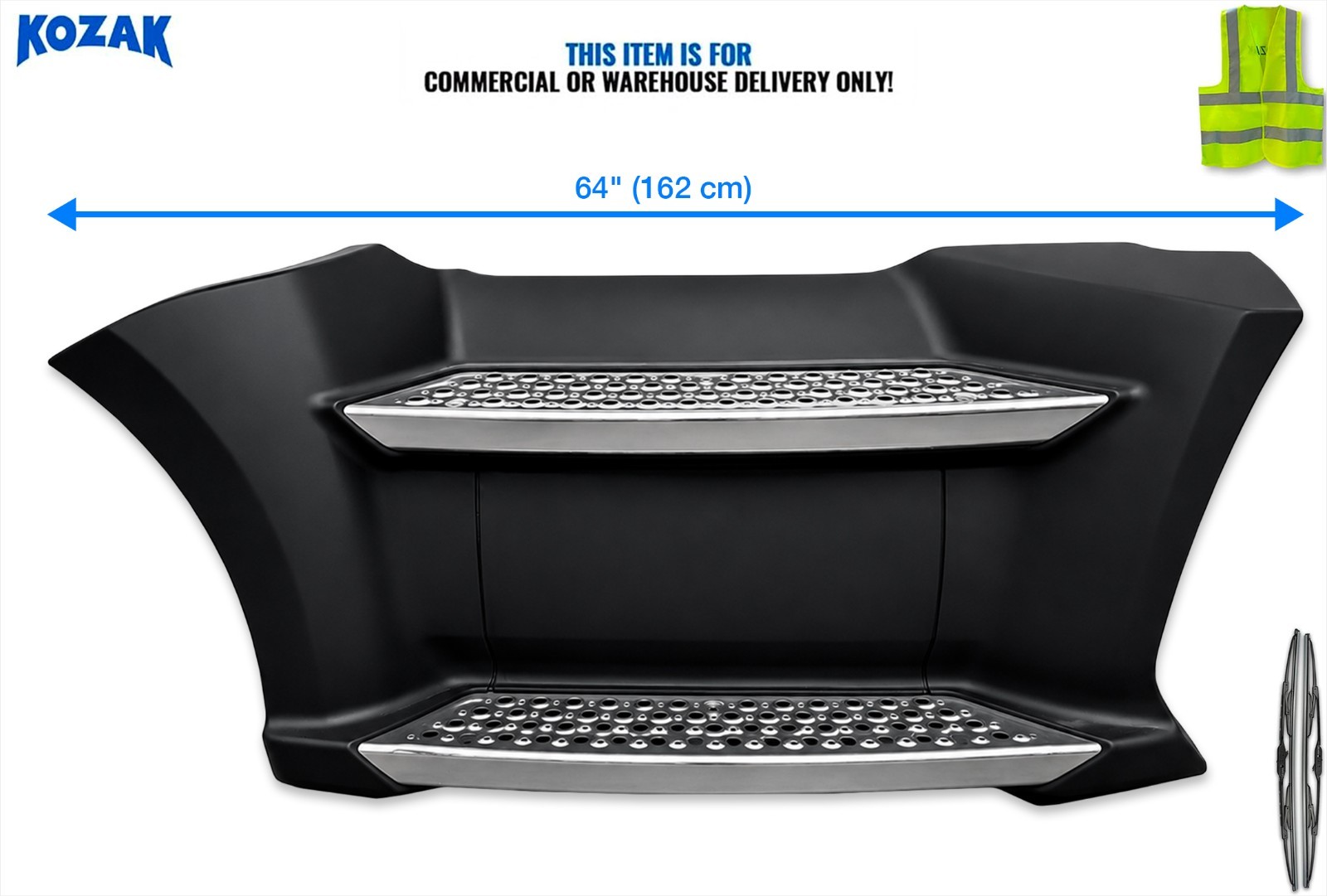 Front Step Fairing Panel 64" Left Driver Compatible with Kenworth T680 2013-2021
