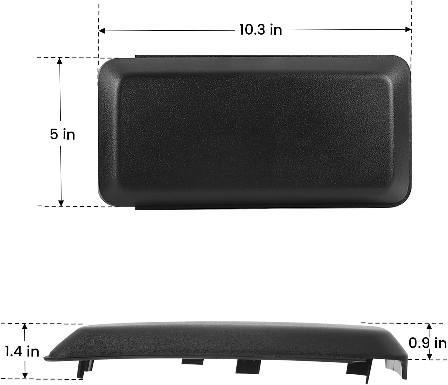 2Pcs Front Bumper Guards Pads Inserts Caps End Covers Compatible with Ford F-150