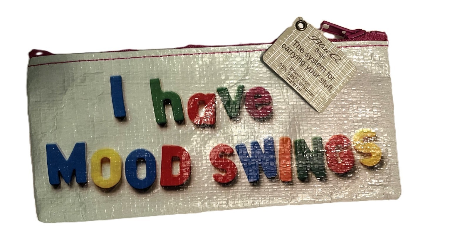 Blue Q Pencil Case  "I Have Mood Swings" NEW NWT